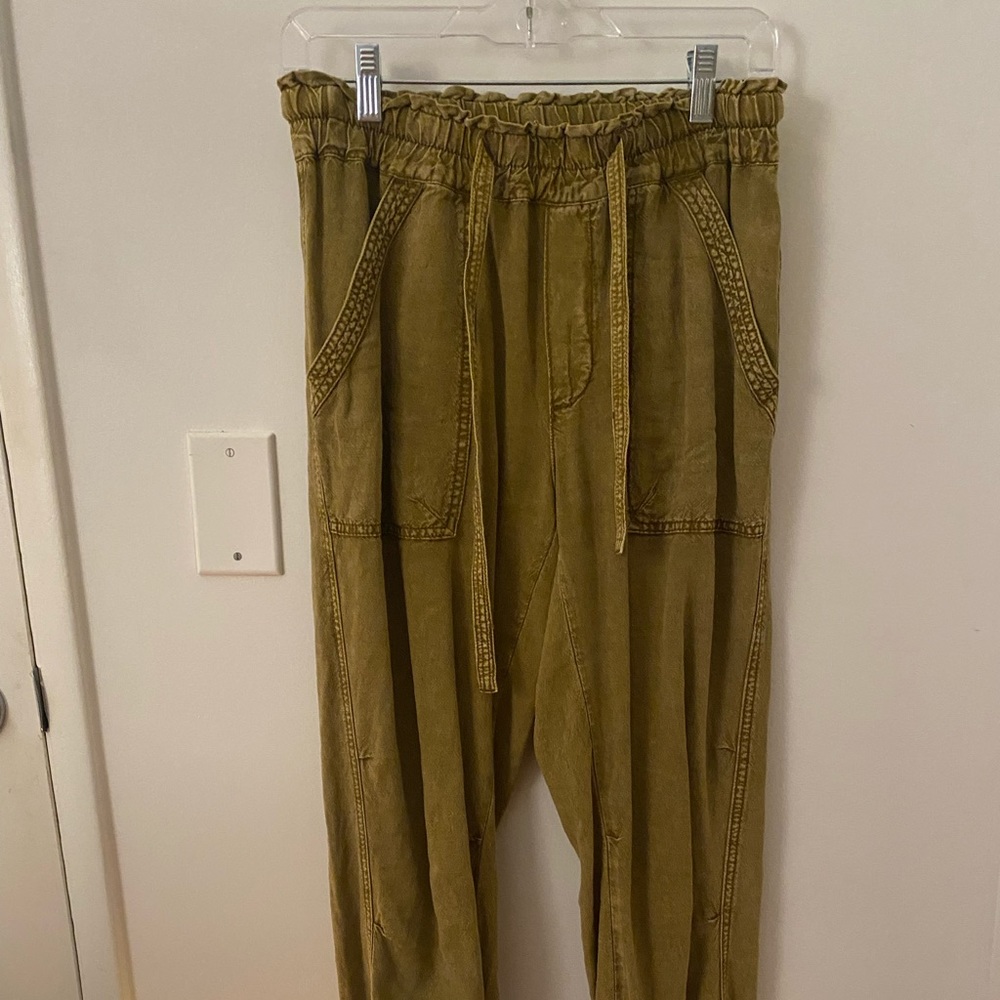 Anthropologie Green Joggers